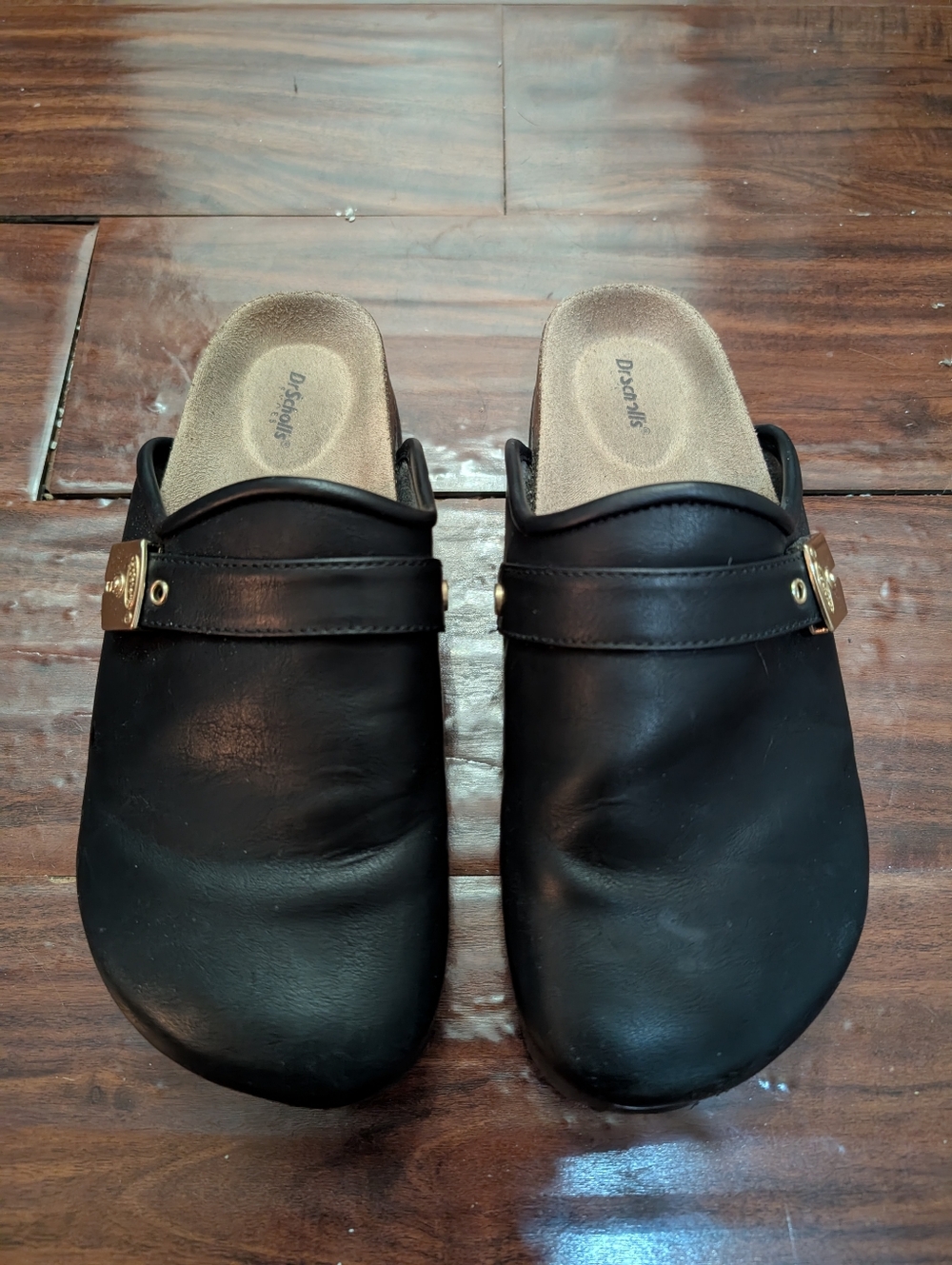 Dr. Scholl's Black Louis Iconic Clogs/Slides - Picture 2 of 16